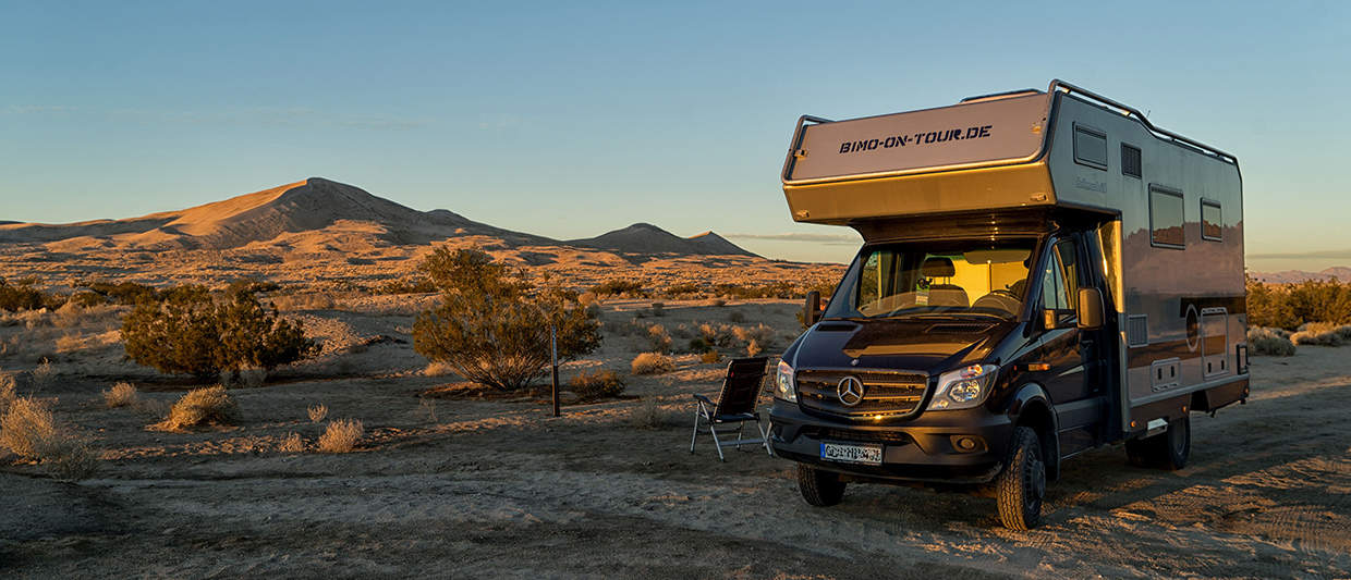 Mercedes Sprinter with alcove and heavy duty shock absorbers